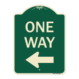 One Way Sign (Left Arrow)