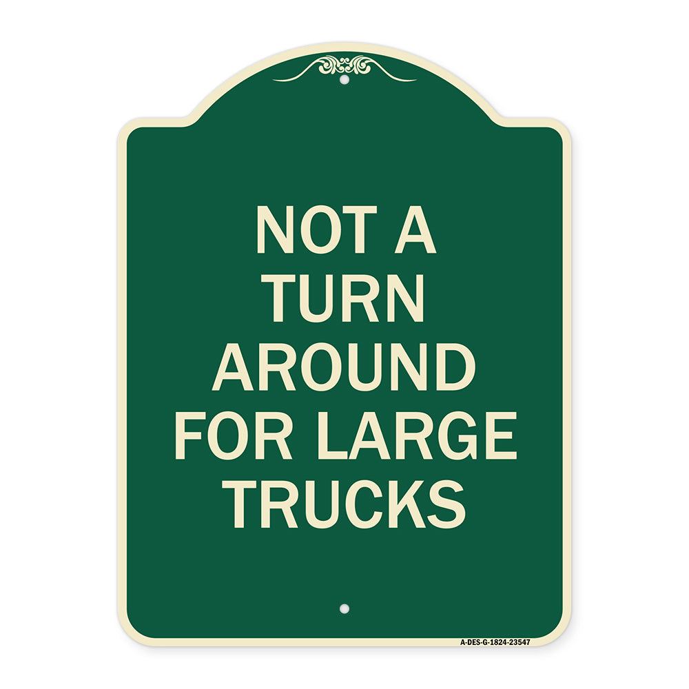 Not A Turn Around for Large Trucks