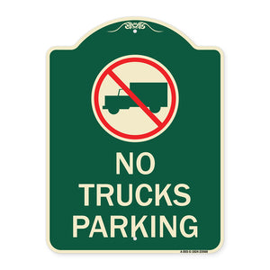 No Truck Sign No Truck Parking (With Symbol)