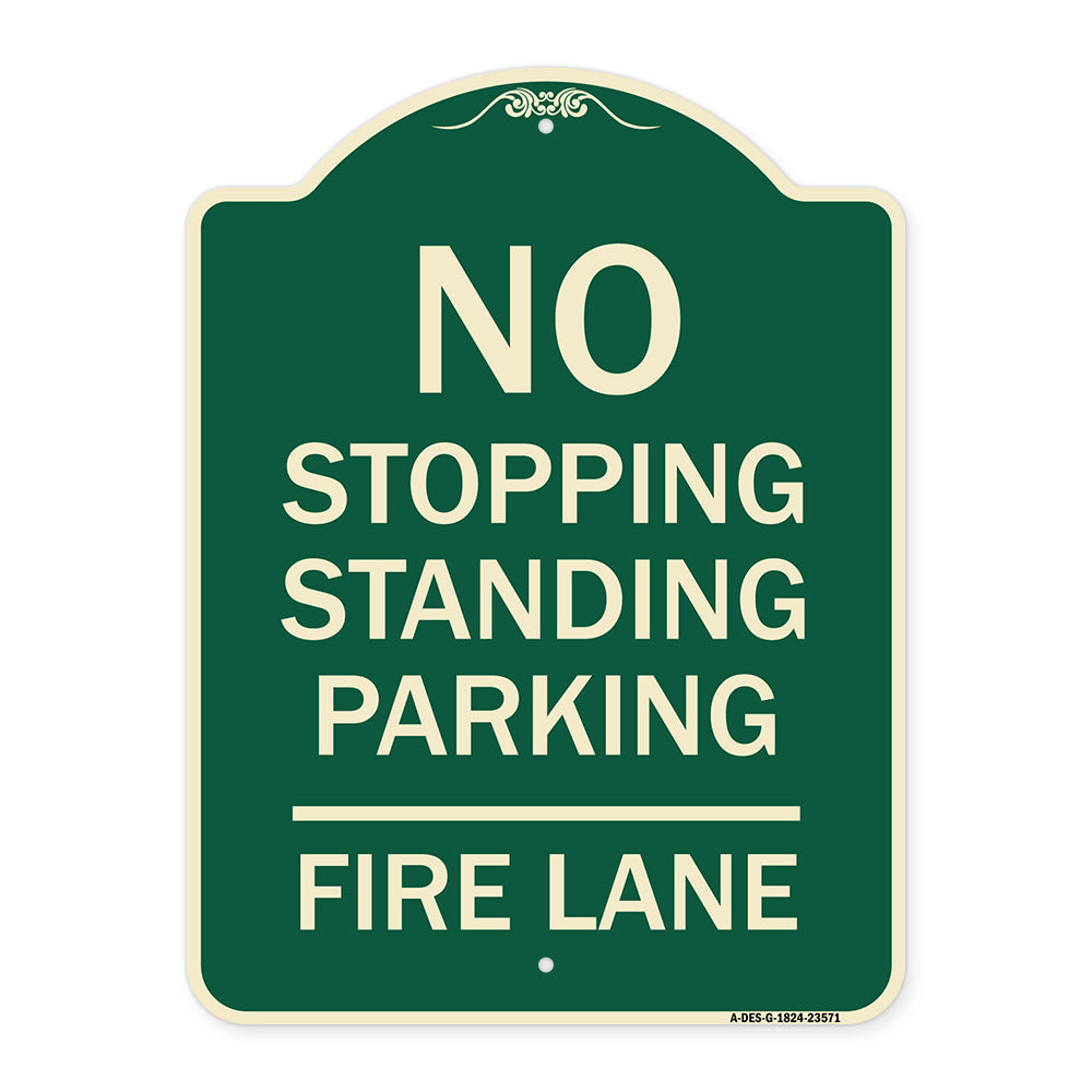 No Stopping Standing Parking - Fire Lane