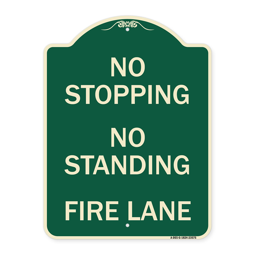 No Stopping No Standing Fire Lane