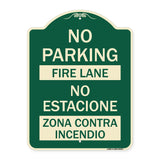 No Parking - Fire Lane - No Estacione Zona Contra Incendio