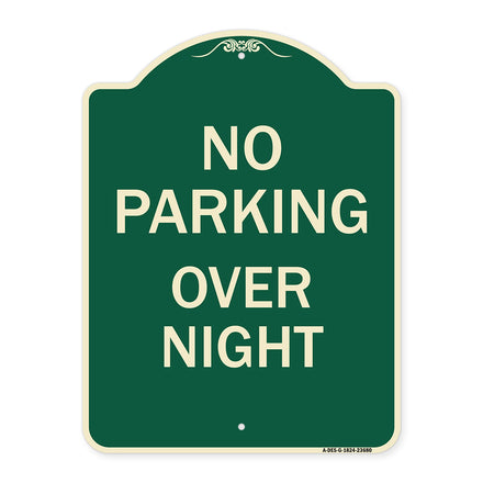 No Parking Overnight Parking Sign