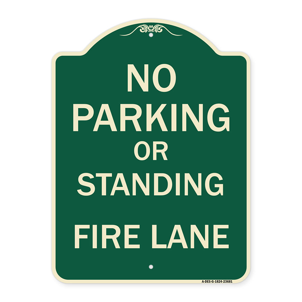 No Parking or Standing Fire Lane
