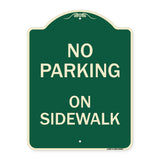 No Parking on Sidewalk Parking Sign