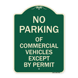 No Parking of Commercial Vehicles Except by Permit