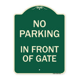 No Parking in Front of Gate