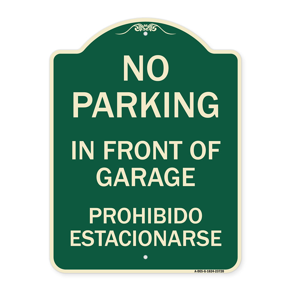 No Parking in Front of Garage Prohibido Estacionarse