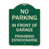 No Parking in Front of Garage Prohibido Estacionarse