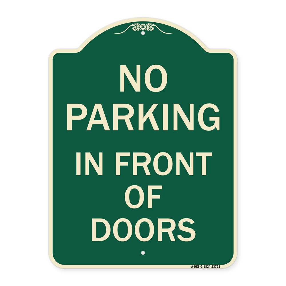 No Parking in Front of Doors