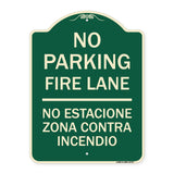 No Parking Fire Lane No Estacione Zona Contra Incendio