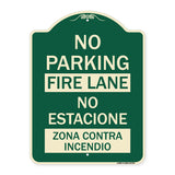 No Parking Fire Lane - No Estacione Zona Contra Incendio