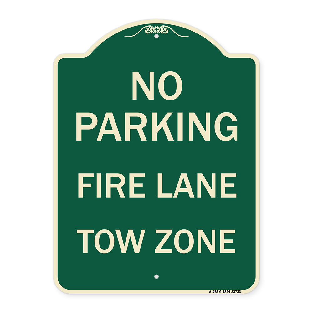 No Parking Fire Lane Tow Zone (K-1645)