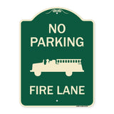 No Parking Fire Lane (Fire Truck Symbol)