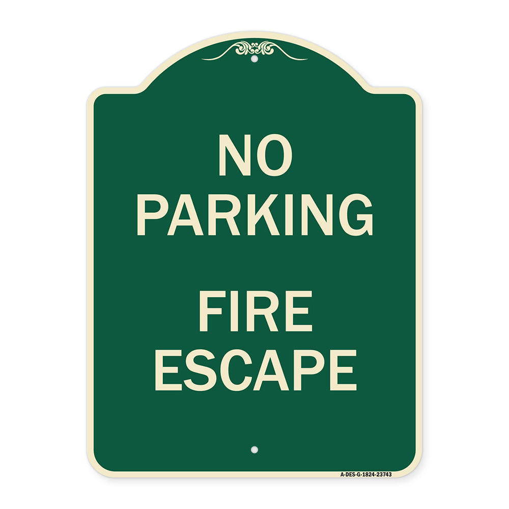 No Parking Fire Escape