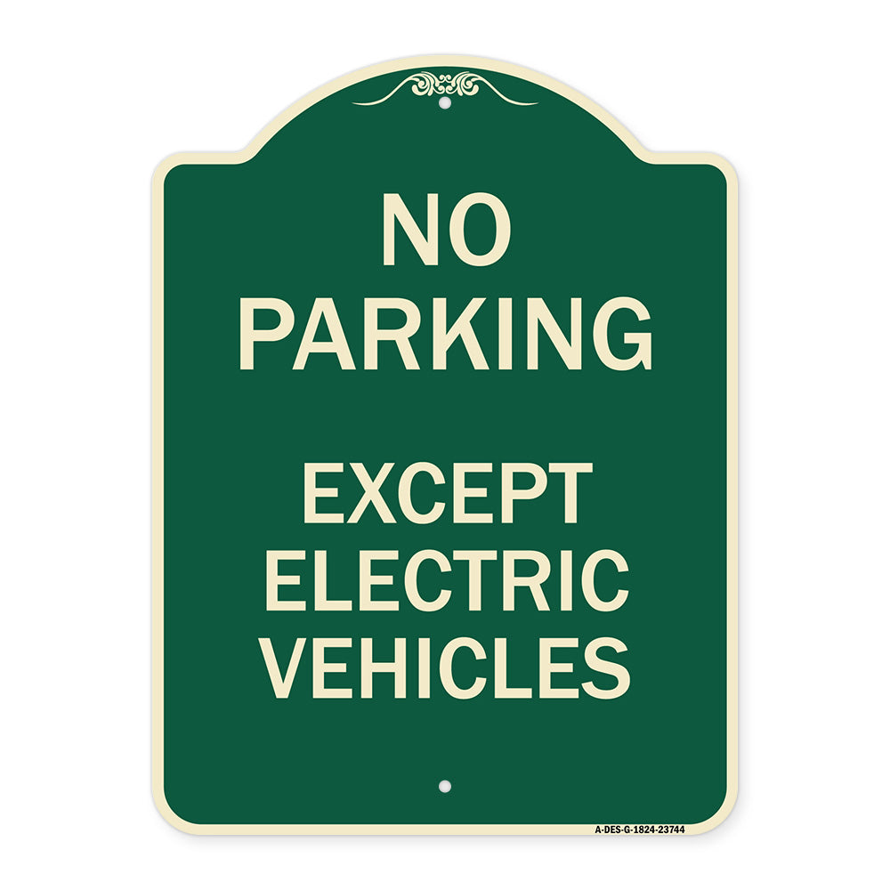 No Parking Except Electric Vehicles