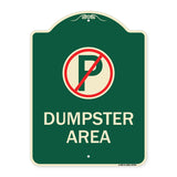 No Parking Dumpster Area