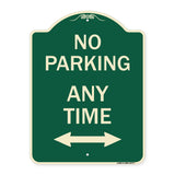 No Parking Anytime with Bidirectional Arrow