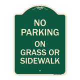 No Parking - on Grass or Sidewalk