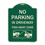 No Parking - in Driveway Tow Away Zone (With Graphic)