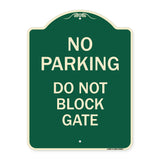 No Parking - Do Not Block Gate