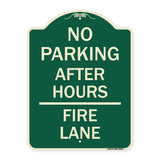 No Parking - After Hours Fire Lane