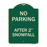 No Parking - After 2 Snowfall