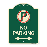 No Parking (No Parking Symbol and Arrow Pointing Left and Right)