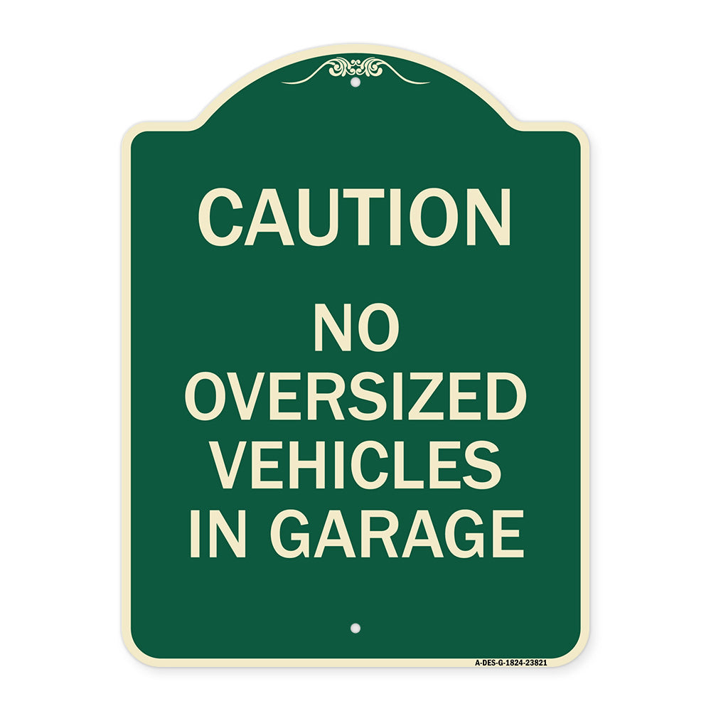 No Oversized Vehicles in Garage