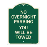 No Overnight Parking You Will Be Towed