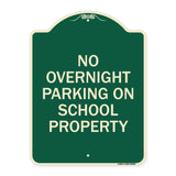 No Overnight Parking on School Property