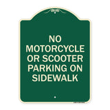 No Motorcycle or Scooter Parking on Sidewalk