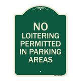 No Loitering Permitted in Parking Areas