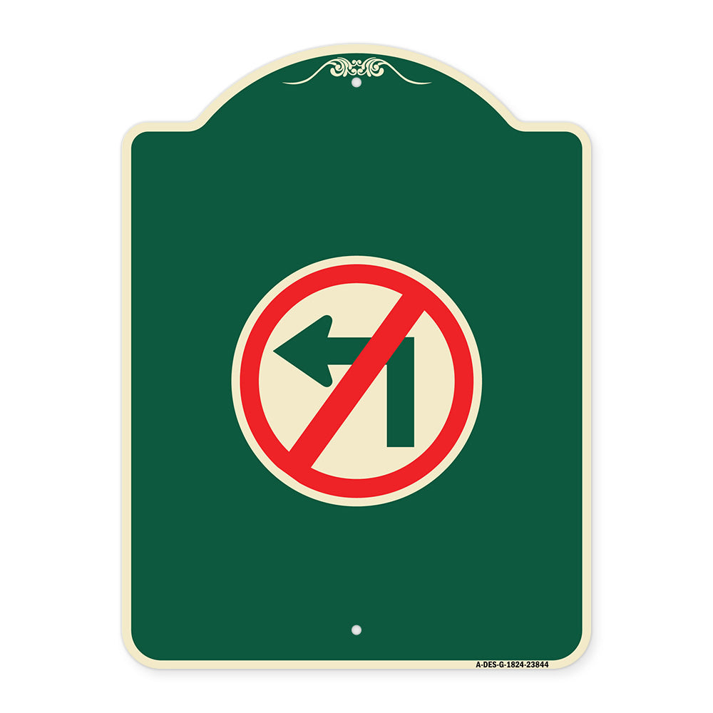 No Left Turn (Graphic Only)