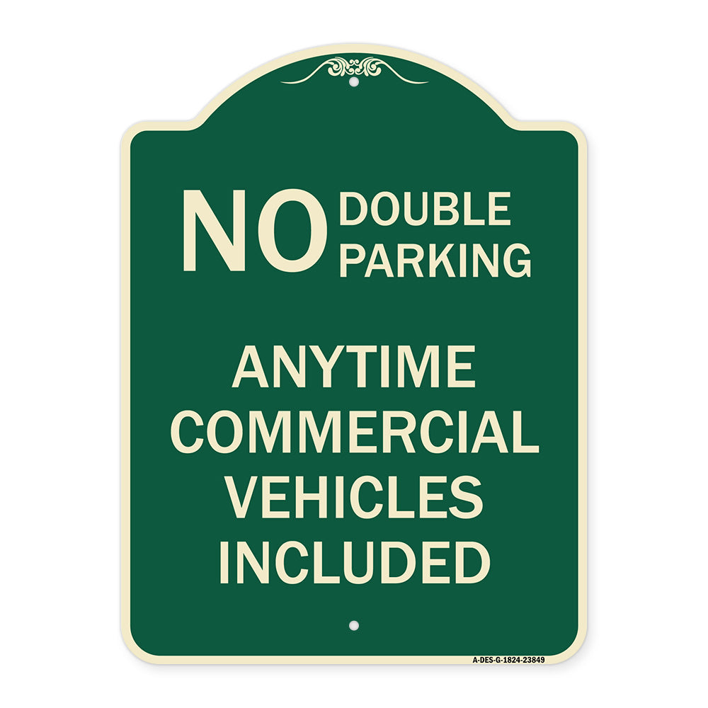 No Double Parking Anytime Commercial Vehicles Included