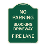 No Blocking Driveway Fire Lane