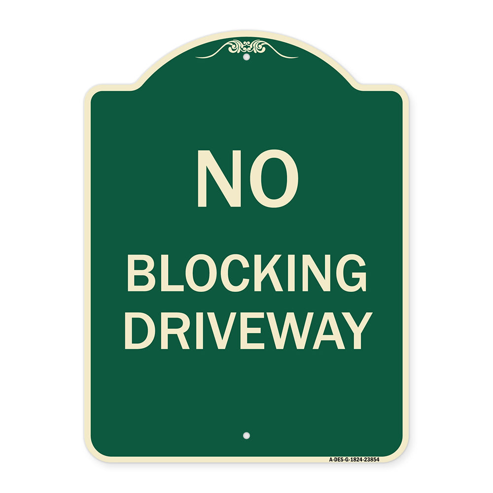 No Blocking Driveway