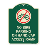No Bike Parking on Handicap Access Ramp