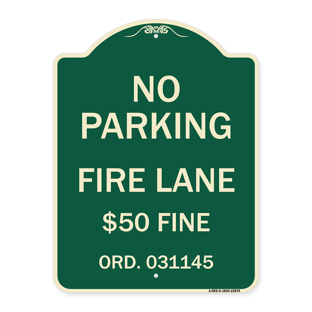 Missouri No Parking Fire Lane $50 Fine
