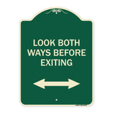Look Both Ways Before Exiting (With Bidirectional Arrow)