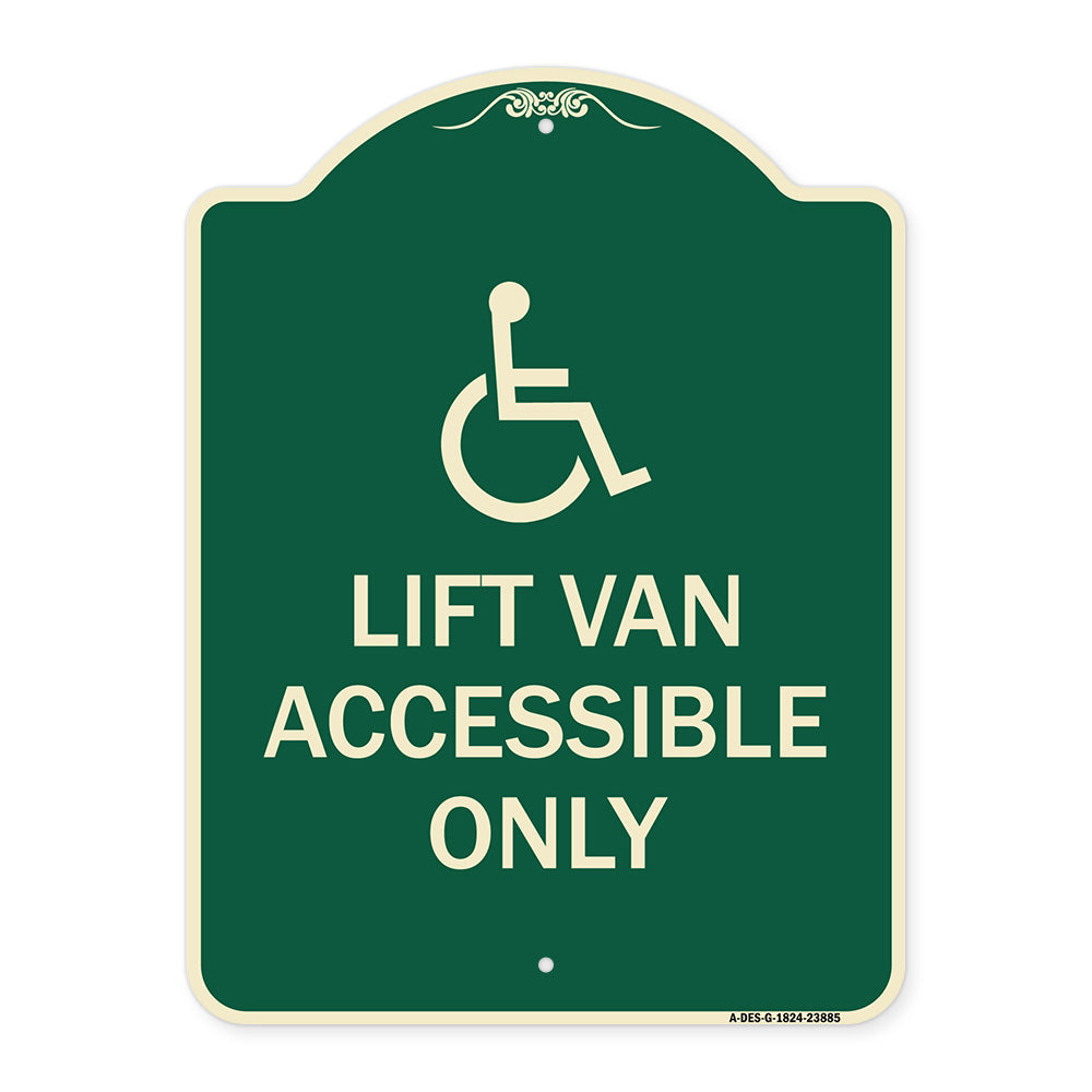 Lift Van Accessible Only (With Updated Isa Symbol)