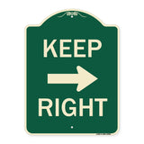Keep Right Sign (Right Arrow)