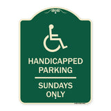 Handicapped Parking - Sundays Only (With Graphic)