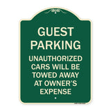 Guest Parking Unauthorized Cars Will Be Towed Away at Owner's Expense