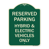 For Electrical Cars Reserved Parking - Hybrid & Electric Vehicles Only