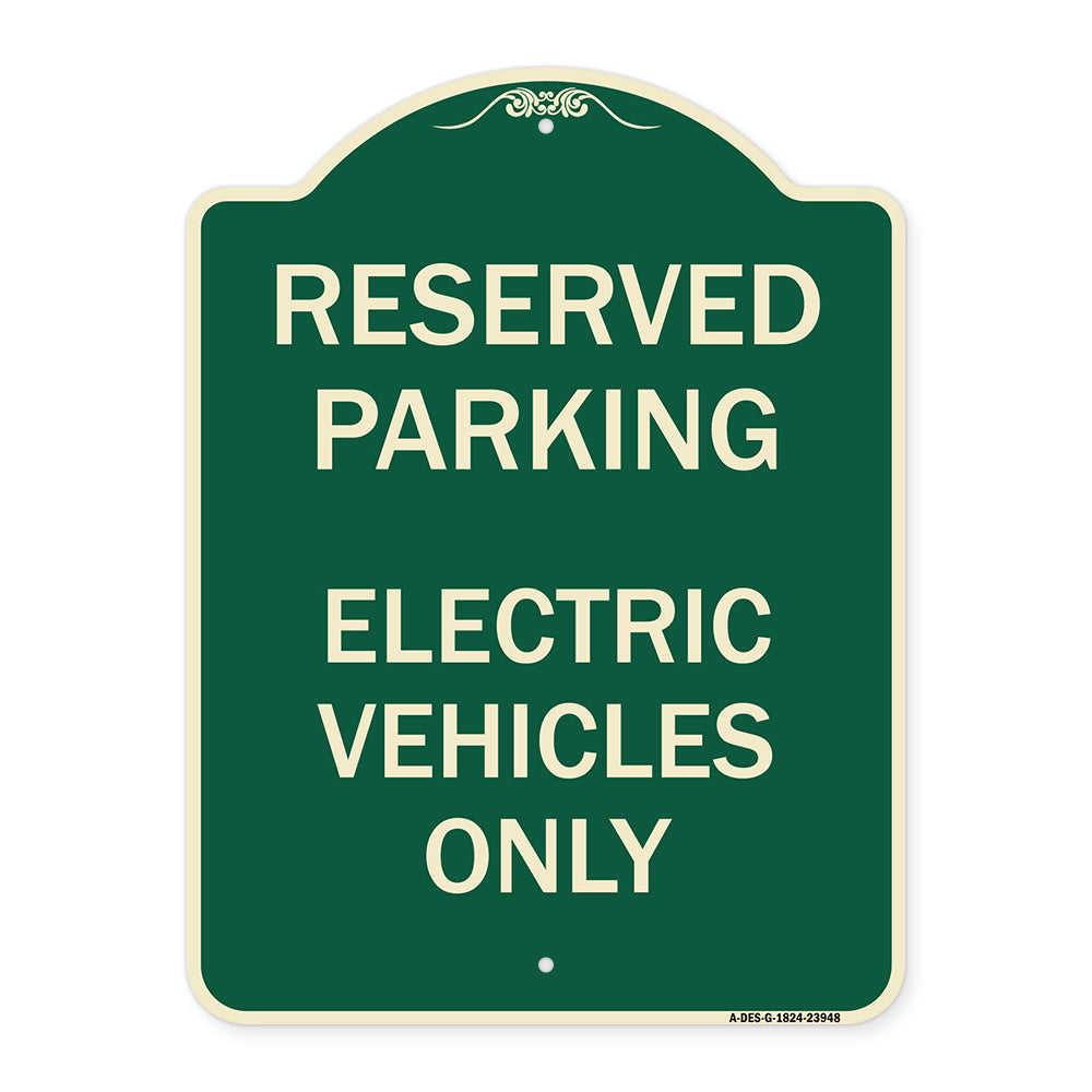 For Electrical Cars Reserved Parking - Electric Vehicles Only