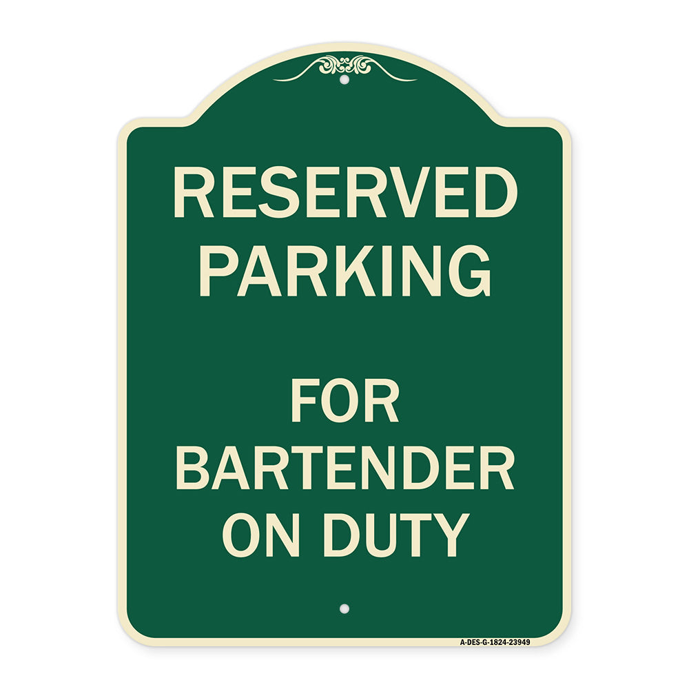 For Bartender on Duty