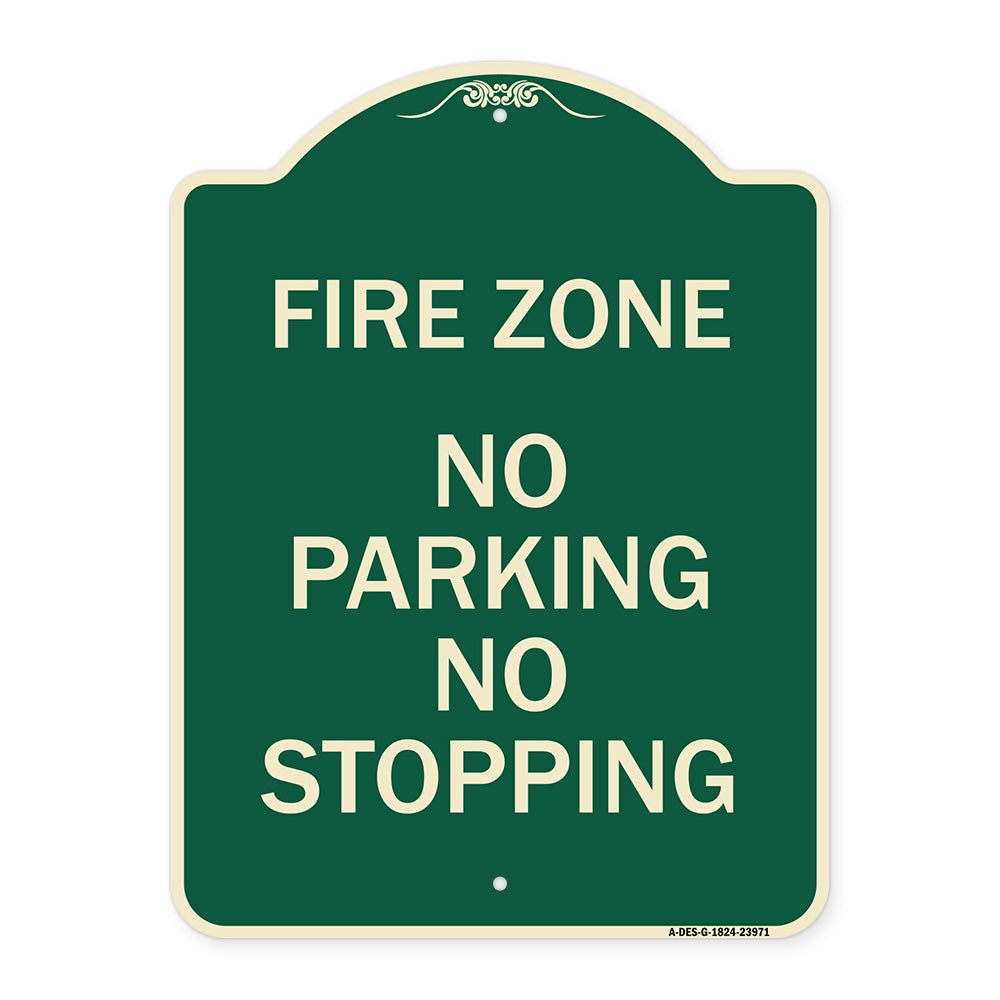 Fire Zone No Parking No Stopping