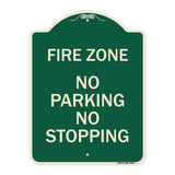 Fire Zone No Parking No Stopping