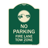 Fire Lane Tow Zone with Graphic